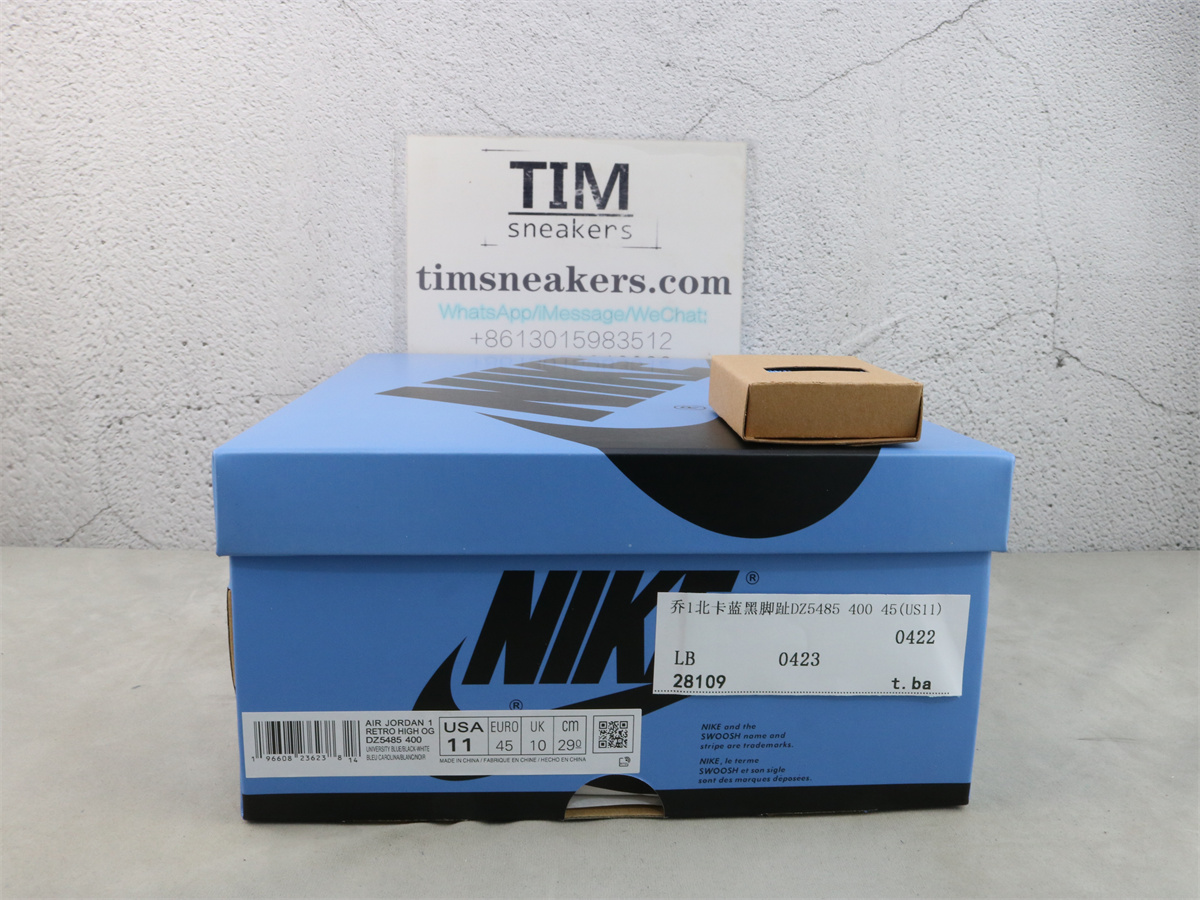 LJR Batch Air Jordan 1 Retro High OG UNC Toe DZ5485-400